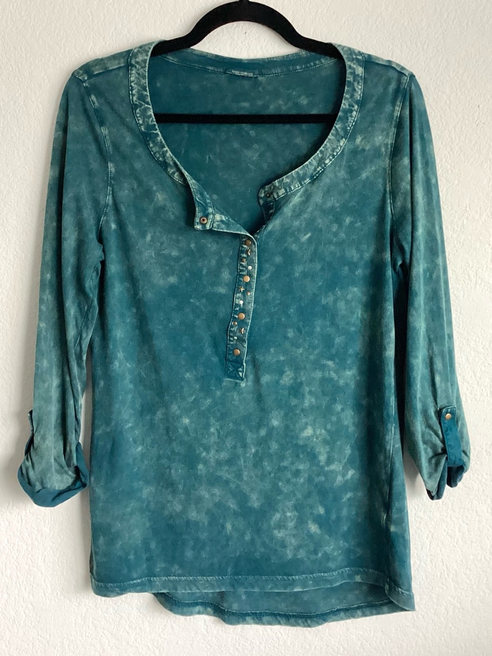 /Brandless/ Bedazzled Henley Tee